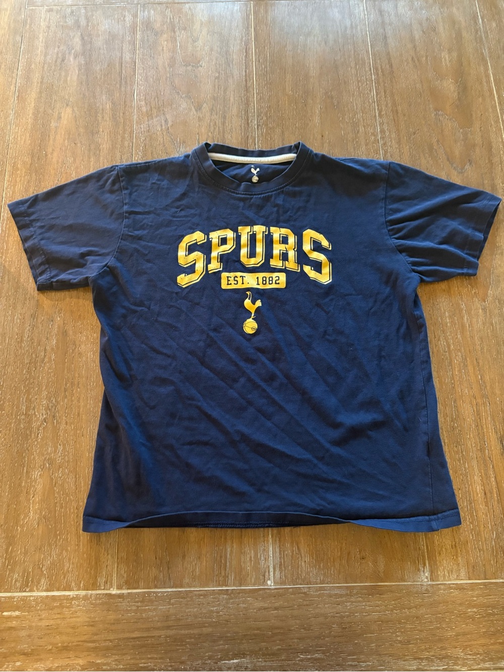 Tottenham Hotspur Navy and Yellow Graphic Fan Tee